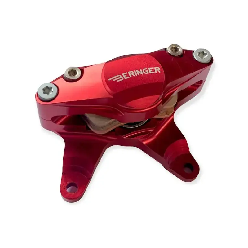 Affaire À Saisir ETRIER BERINGER GAUCHE 2 PISTONS D32 AEROTEC COULEUR ROUGE + PLAQUETTES S1158 SPORT YFZ450R / 700R