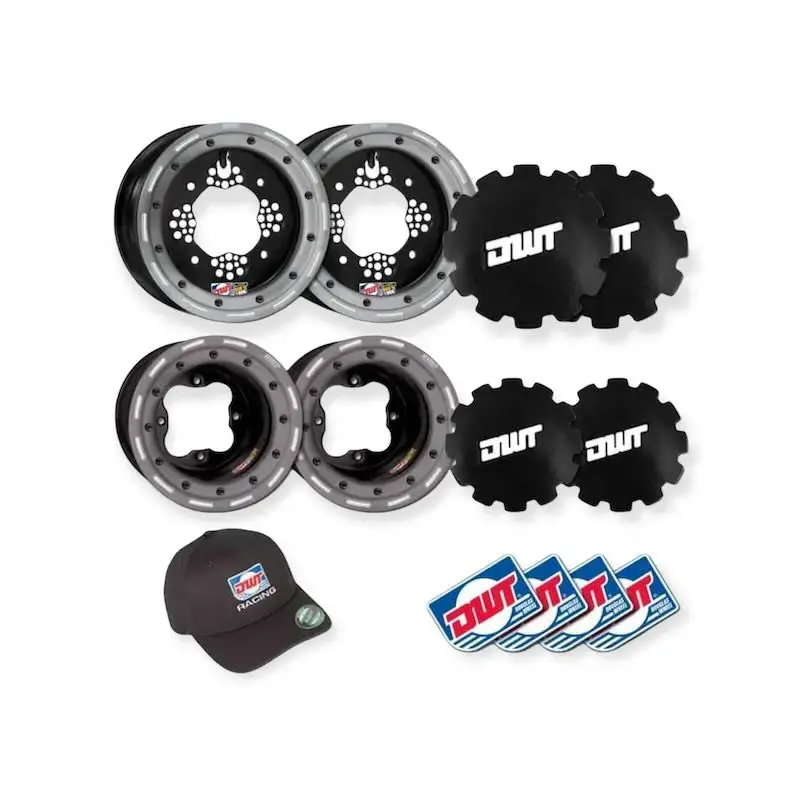 Must-Have PACK CHAMPION DWT CB4 KTM 2 JANTES AVANTS + 2 JANTES ARRIERES + BOUCHONS DE ROUES + CASQUETTE OFFERTE