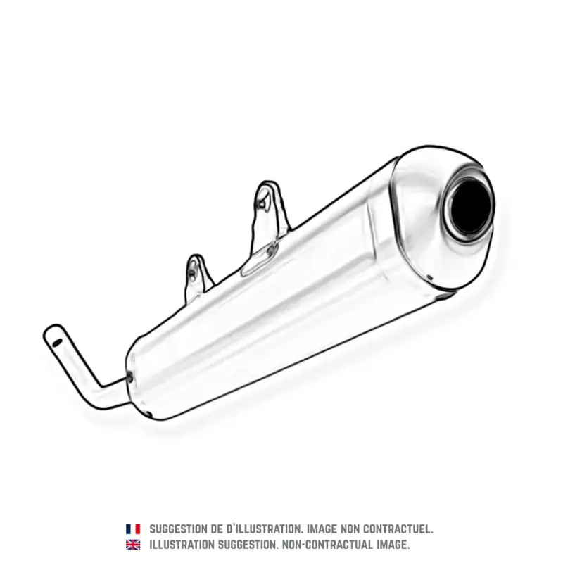 Silencieux 2 temps pour KAWASAKI KX 80 (91-97) MX Prix Promo