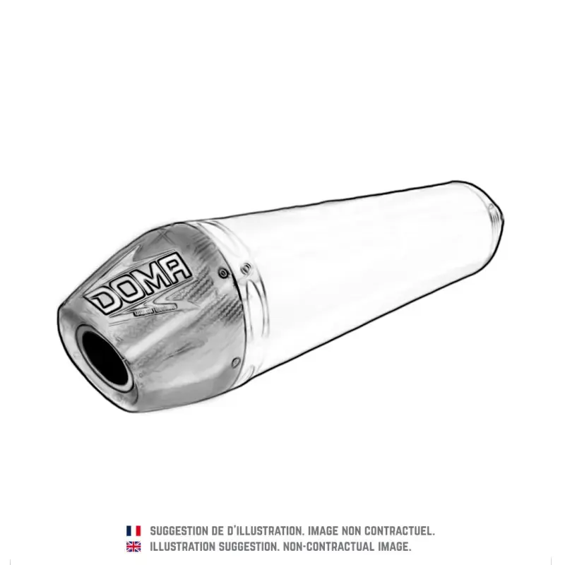 Vente Flash Silencieux 4 temps pour KAWASAKI KXF 250 (09-11) Aluminium / Carbone