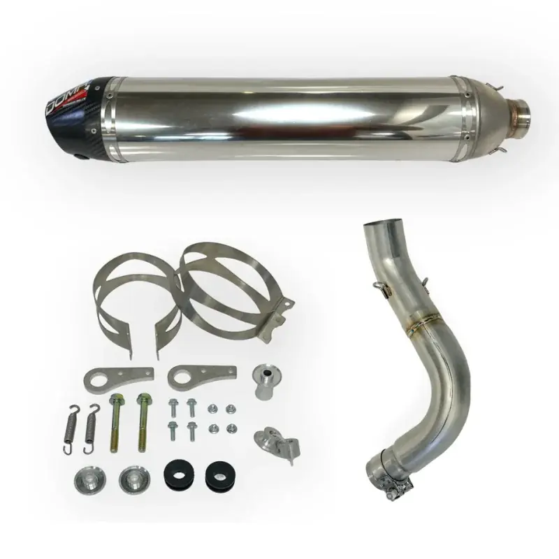 Bon Plan Silencieux simple sortie 4 temps pour YAMAHA RAPTOR 700 STD (15-26) Inox / Carbone