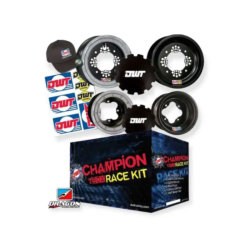 PACK CHAMPION DWT CBM6 LTR/KFX/TRX INCLAUNT 2 JANTES 10X5 4+1 BEADLOCK 4X144 et 2 JANTES 8X8 3+5 BEADLOCK 4X110 Retour Gratuit