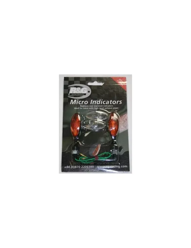 Micro clignotants R&G RACING support de plaque 443885 Nouveauté