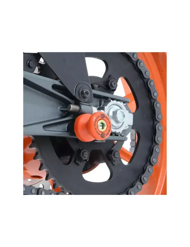 Authentique Pions de bras oscillant R&G RACING blanc Kawasaki Ninja 125