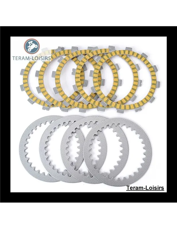 Kit Disques garnis + lisses Embrayage pour Suzuki GN 125 de 1982 1983 1984 1985 1986 1987 1988 1989 1990 Commander Maintenant