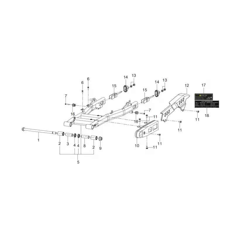 Bon Plan Bras Oscillant 1 – AXE DE BRAS OSCILLANT M14X263 QJ