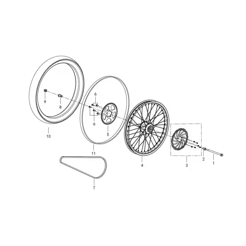 Acheter En Ligne Roue Arrière 9 – ECROU M12X1.25 QJ