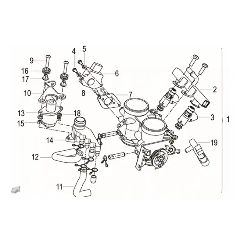 Système Injection 1 – CORPS INJECTION SRK 400 EU V Achat Immédiat