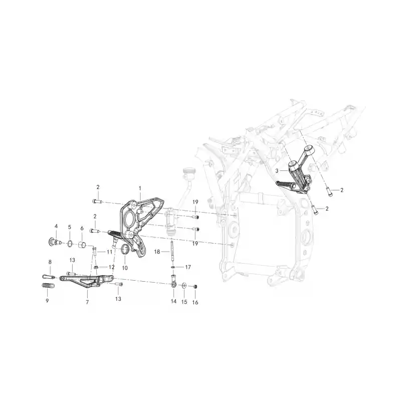 Expédié Aujourd'hui Repose Pied Droit 13 - VIS M6X25 QJ