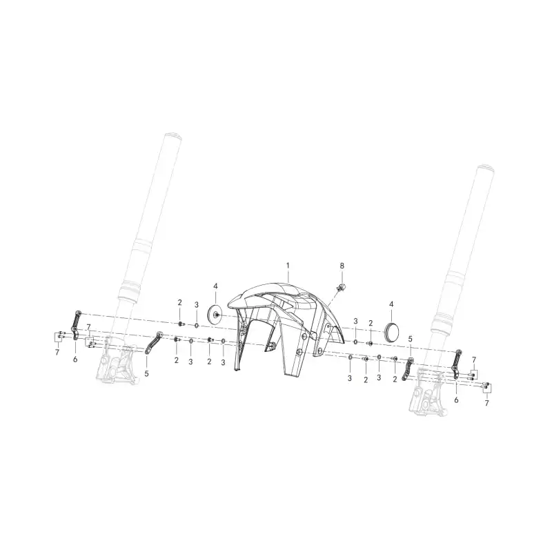 Authentique Garde Boue Avant 2 – VIS M6X15