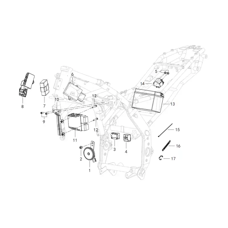 Composants Electrique 5 – ECROU M6 QJ SRV 125 Meilleur Choix