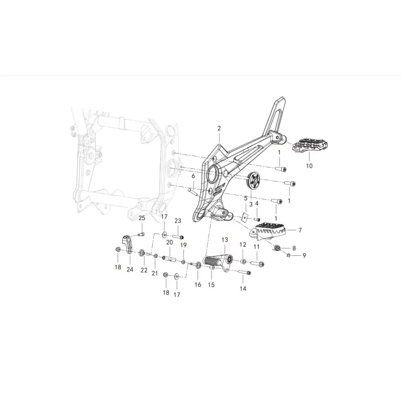Repose Pied Gauche 21 – ECROU M6 QJ Acheter Direct