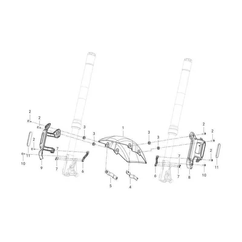 Expédié Aujourd&rsquo;hui Garde Boue Avant 2 – VIS M6X20 QJ