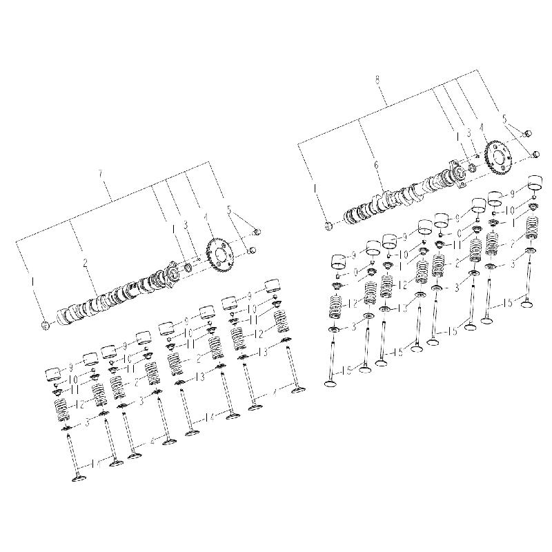 Réduction Arbre à Came / Soupapes 1 – BOUCHON AAC SRK 800