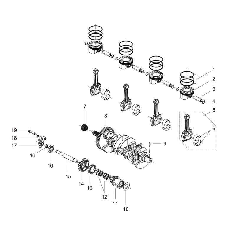 Expédié Aujourd&rsquo;hui Vilbrequin / Pistons 4 – CIRCLIP AXE DE PISTON