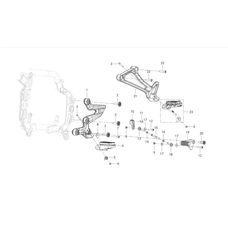 Reposes Pieds Gauche 12 – VIS M6X25 QJ Meilleur Choix
