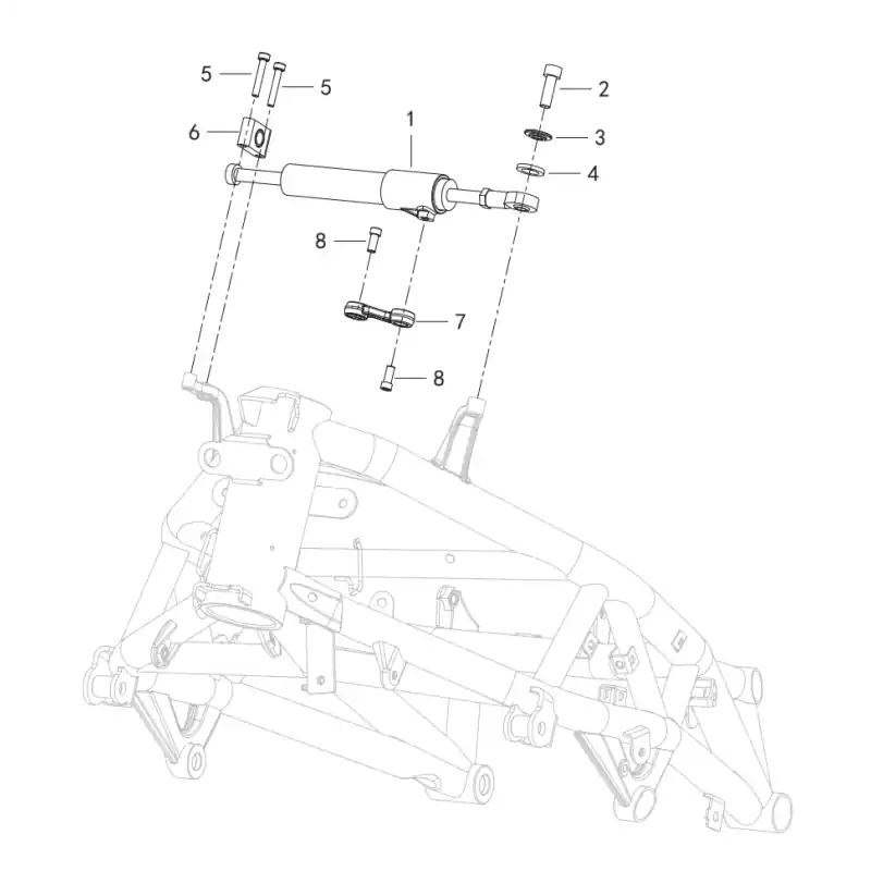 Amortisseur de Direction 8 – VIS M6X14 QJ Super Prix