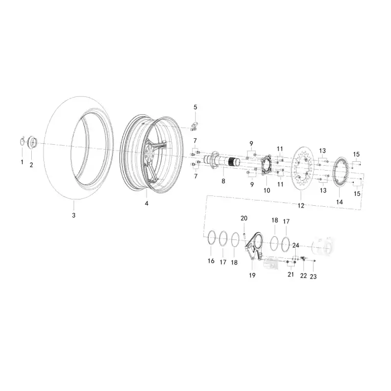Roue Arrière 20 – VIS M6X25 Super Prix