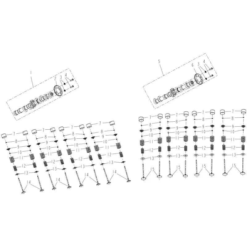 Arbre à Cames / Soupapes 1 – ARBRE A CAMES ECH COMPL SRK921RR Produit De Marque