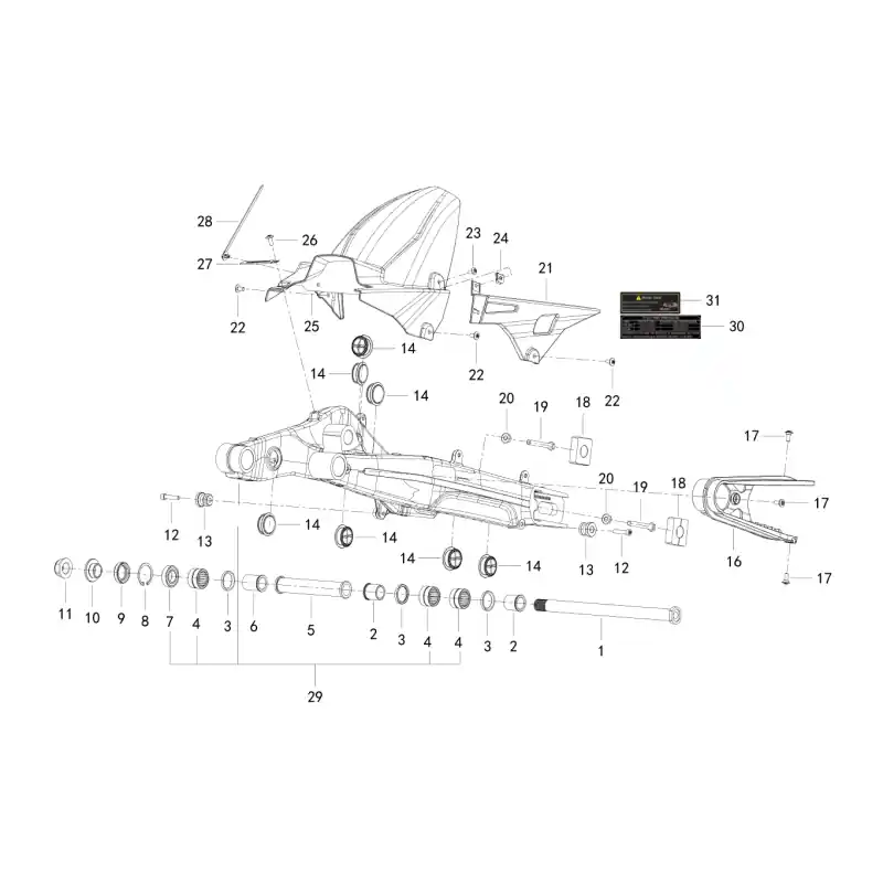 Prix Promo Bras Oscillant 20 – ECROU M8 QJ