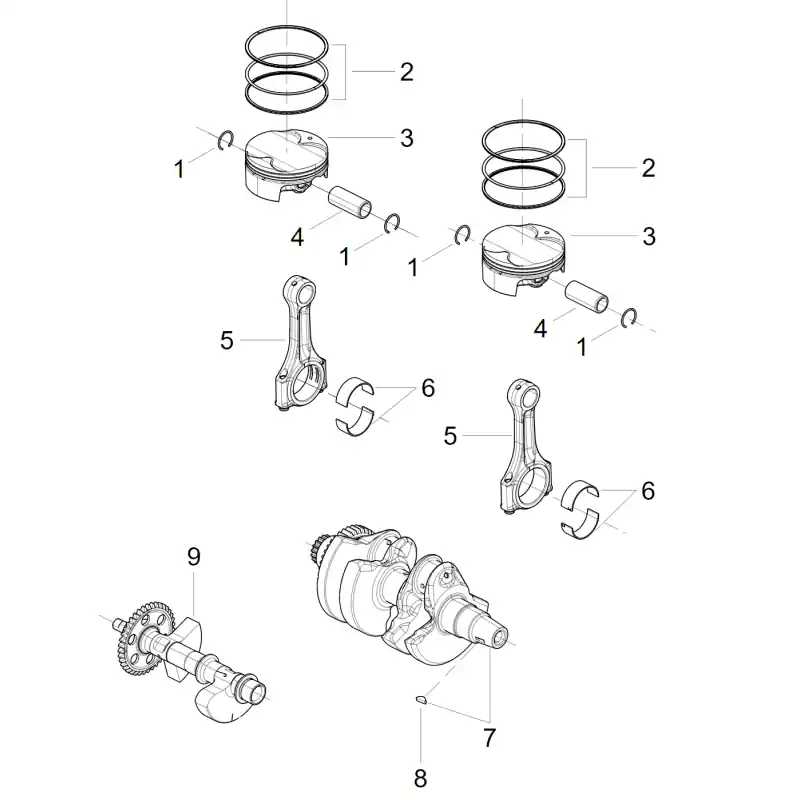 Vilebrequin / Pistons 1 – CLIP AXE PISTON SRT800RX Vente Flash