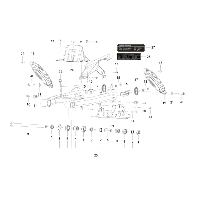 Dernière Chance Bras Oscillant 26 – STICKER INFORMATION QJ