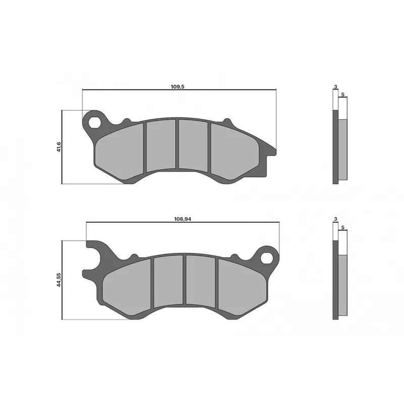 Plaquettes de frein Avant Malossi Sport Kymco Skytown 125 Nouveauté