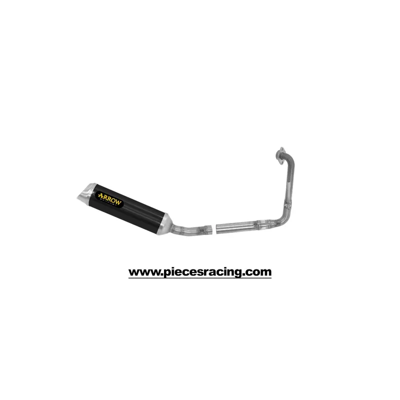 Paiement Sécurisé Pot Arrow Alu Dark ligne complète Yamaha YZF-R 125 14-16 (embout inox)