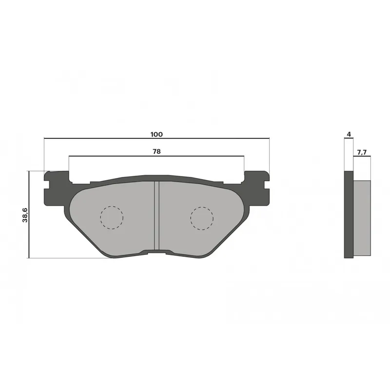 Plaquettes de frein ARRIERE Malossi sport TMAX Marque