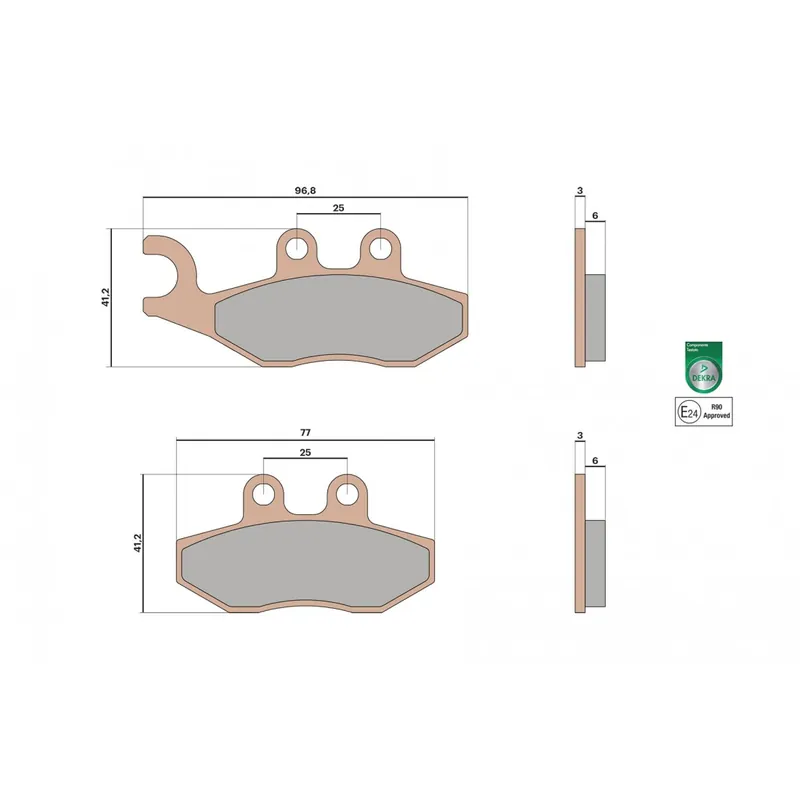 Plaquette ARRIERE Malossi Synt Piaggio MP3 500 11-18 Authentique