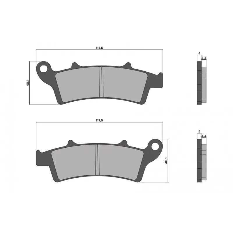 Must-Have Plaquettes de frein AVANT Malossi sport Kymco DT X360 125 / 350 21-24