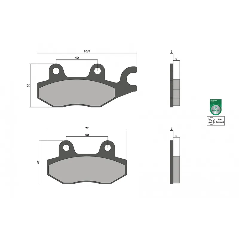 Plaquettes de frein ARRIÈRE Malossi Sport Kymco Like 125 / Like LX 125 / Like MMC 125 Prix Cassé