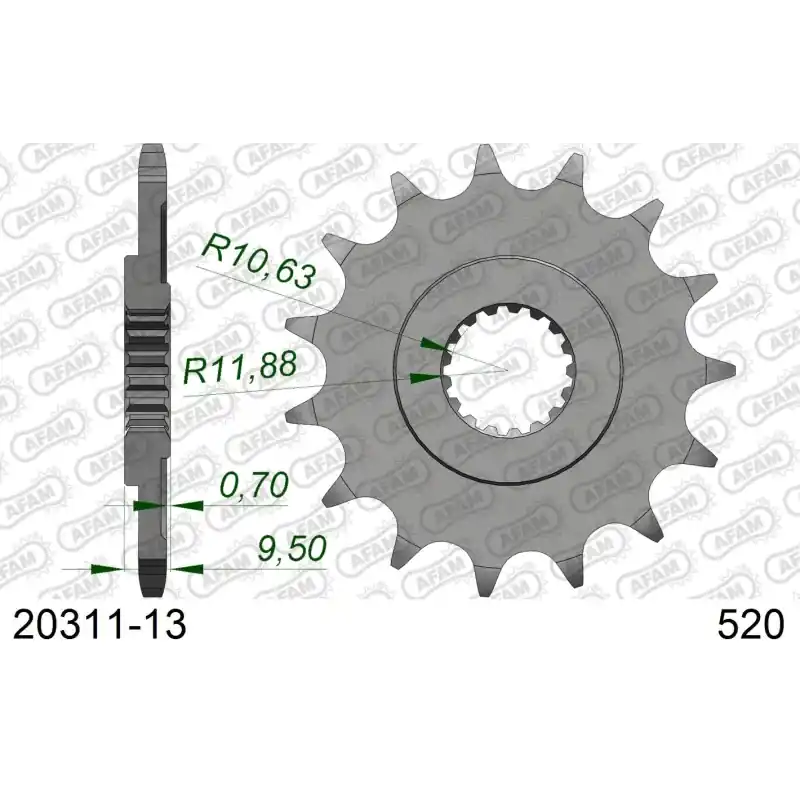 Produit De Marque DID KIT CHAINE ALU AB HONDA CR 250 R 2006-2007