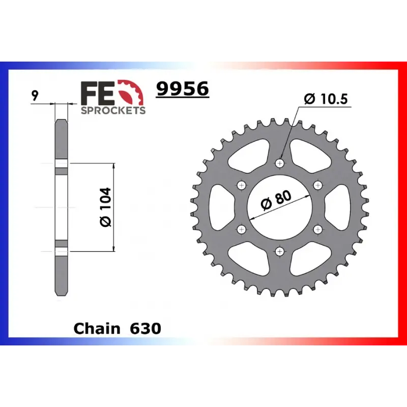Acheter Direct Couronne Acier 37 dents pour chaine – France Equipement 9205.9956.37