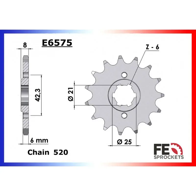 Top Vente KIT ALU KAWASAKI KX 250 1986 14X48 RK520MXZ (D2)