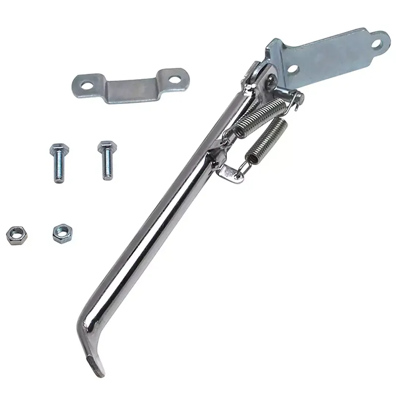 Béquille Latérale Cyclo Bras carré à Droite – Chromé 275mm Marque