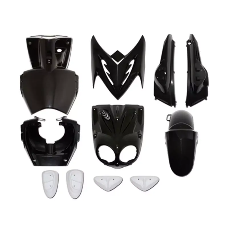 Vente Directe Kit Carénages / Carrosserie MBK Stunt Naked YAMAHA Slider Naked – Noir Brillant 11 pièces avec Pads
