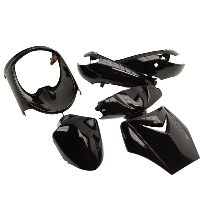 Commande En Gros Kit Carénages / Carrosserie Peugeot Vivacity avant 2008 – Noir Brillant 6 pièces