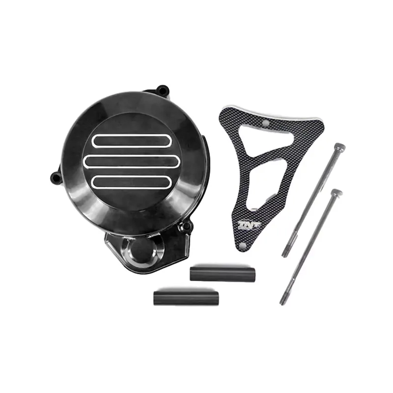 Carter Allumage avec cache pignon DERBI E2 – Noir / Look Carbone Authentique