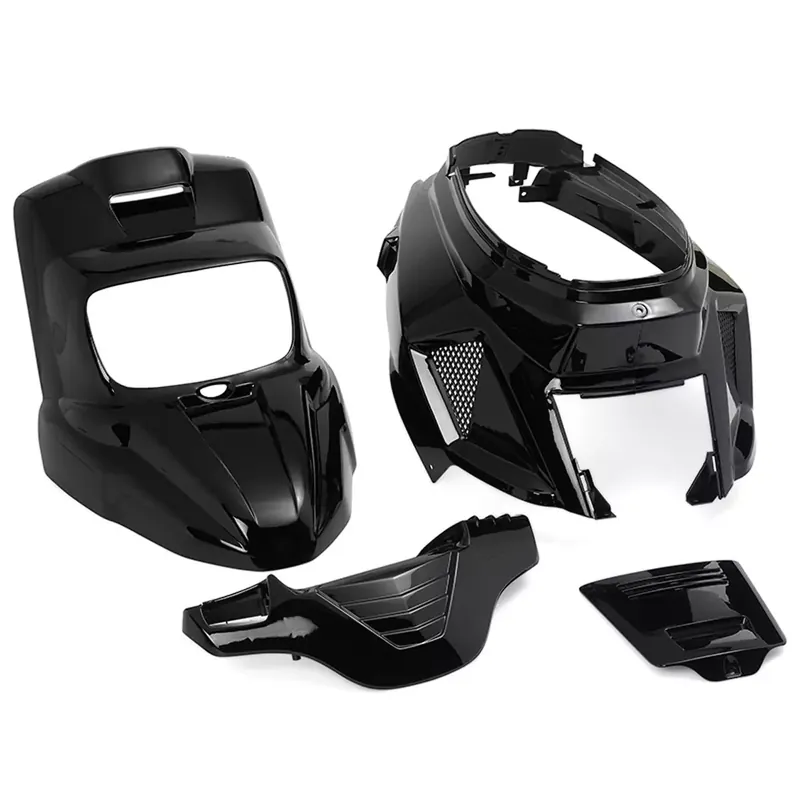 Livraison Express Kit Carénages / Carrosserie MBK Booster Yamaha Bw's à partir de 2004 – Replay Design Noir brillant 4 pièces