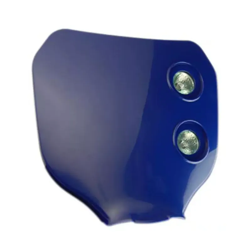 Tête de Fourche / plaque phare / Porte numéro – Enduro Bi Halogène 2x20w 2x20w Bleu Authentique
