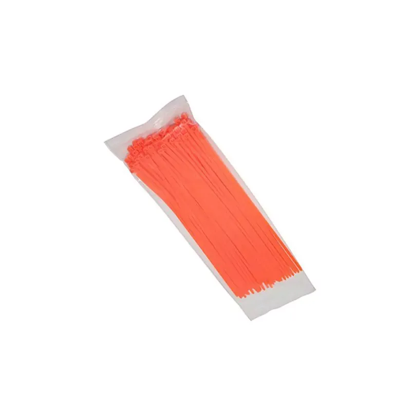 Nouvel Arrivage Collier de Serrage Type RILSAN – 3.6 x 250mm ORANGE FLUO