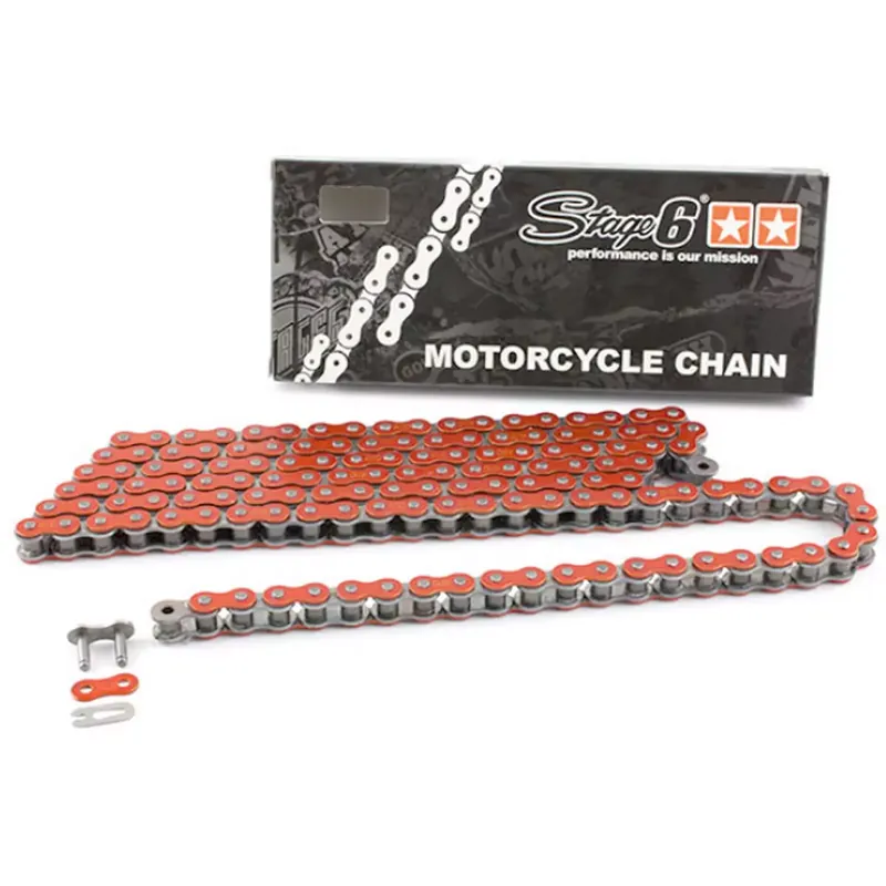 Offre Limitée Chaîne 420 – 140 maillons – Stage6 HQ Orange Anodisé