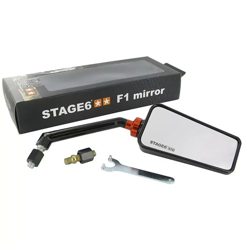 Vente Directe Rétroviseur droit Stage6 SSP F1 noir brillant M8 M10