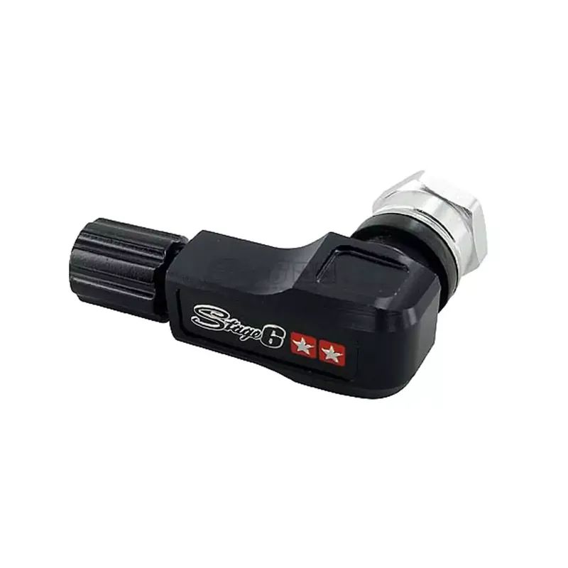 Seulement Aujourd&rsquo;hui Valve Tubeless coudée – Stage6 Alu CNC Noir