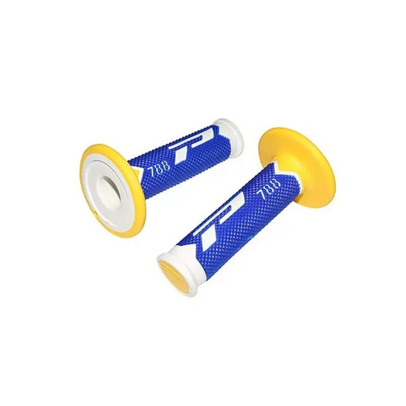 Poignées de Guidon – Progrip 788 Off Road Blanc / Bleu / Jaune Meilleur Choix
