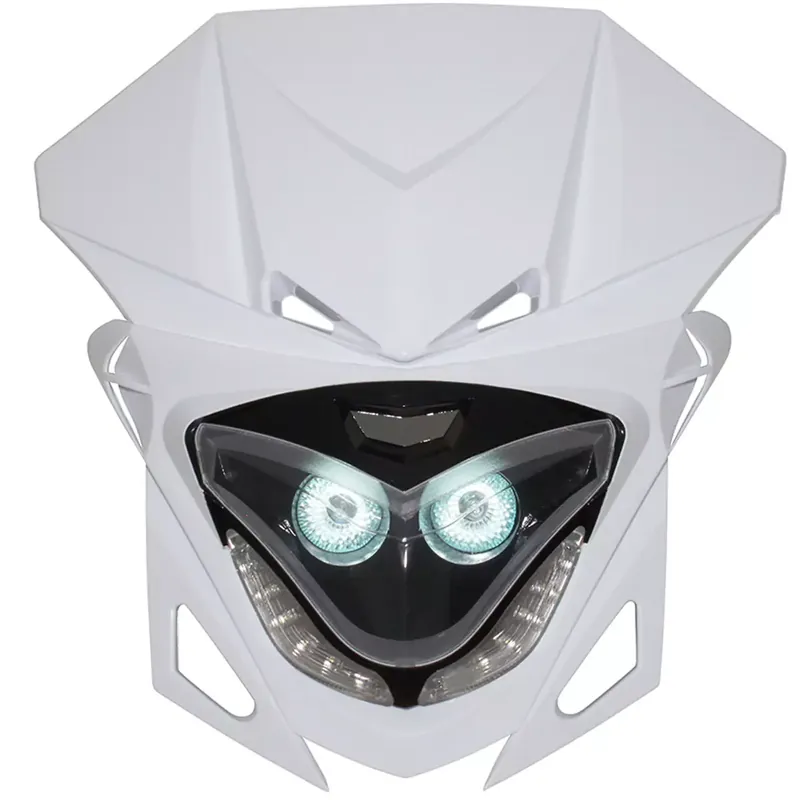Tête de Fourche / Plaque phare – RR8 2x20w Blanc / Noir à Leds blanc Solde
