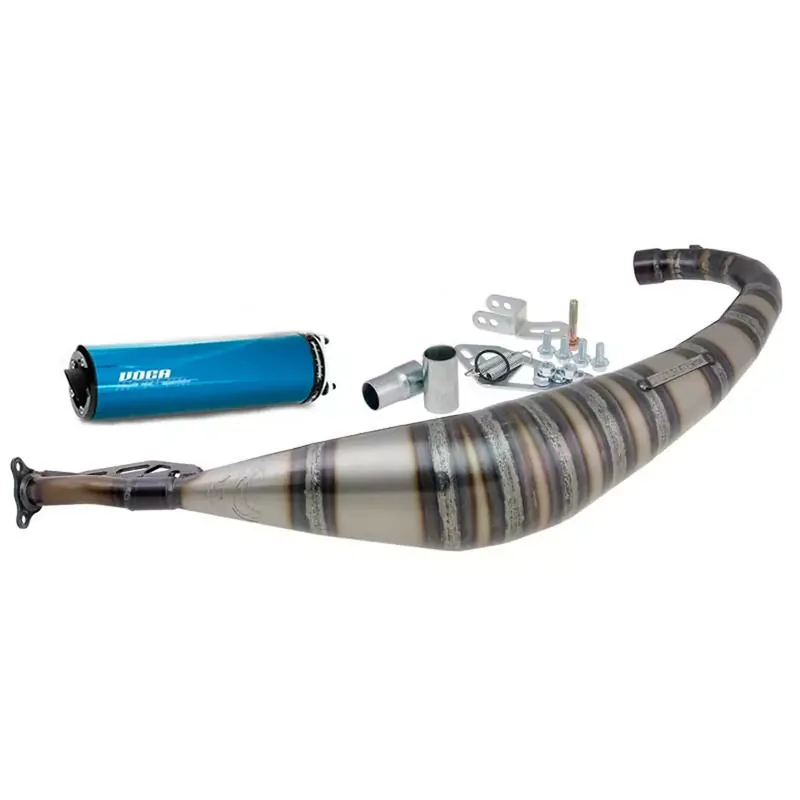 Certifié Pot Passage Bas AM6 50 / 70cc – Rookie Bleu VOCA Racing