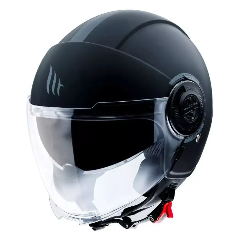 Nouvel Arrivage Casque Jet – MT Viale SV – Double Ecran Noir mat XS