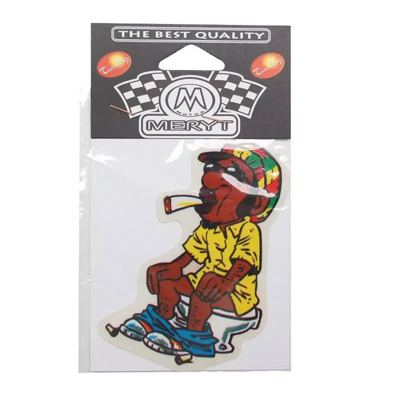 Autocollant / Sticker – MERYT Bob Au Toilette 6.5 x 11.5cm Solde